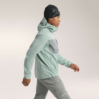 始祖鸟（ARC'TERYX）男子软壳夹克 GAMMA MX HOODY 防水弹力防风保暖软壳连帽夹克外套 原石绿/Stone Green XL