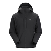 始祖鸟(ARC'TERYX)男子软壳夹克 GAMMA MX HOODY 防水弹力防风保暖软壳连帽夹克外套 Black/黑色 S