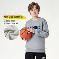 值友专享、保暖服饰：李宁 男童运动圆领休闲长袖卫衣
