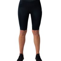 CW-X 女式 Stabilyx 3.0 关节支撑压缩高腰短裤带后手机袋,适合跑步, 黑色