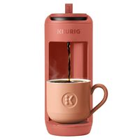 Keurig 单杯胶囊咖啡机 354ml容量 轻便紧凑设计 宿舍办公室小空间专用 全自动K-Cup胶囊 红岩色便携咖啡机