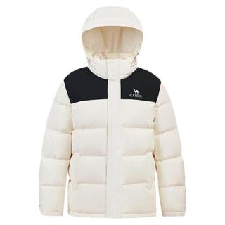 CAMEL骆驼羽绒服女2024冬季热反射升温保暖加厚连帽面包服短款外套