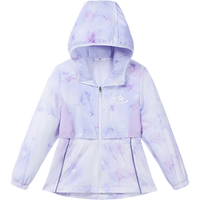 安踏 儿童运动上衣潮流印花女童小童服时尚连帽外套秋季安踏童装