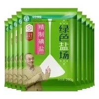 绿色盐场 未加碘精制食用盐 280g*10袋