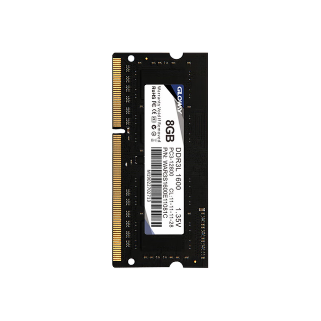 光威 战将系列 DDR3L 1600MHz 笔记本内存 普条 黑色 8GB
