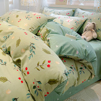 巴雷特 100%纯棉40支贡缎四件套 200*230cm