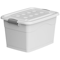  Joybos/佳帮手 物流周转 收纳箱 轮子  梨花白 1个