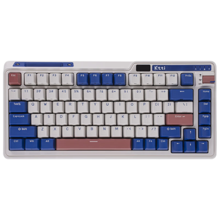 KZZI 珂芝 K75 性能版 82键 2.4G蓝牙 多模无线机械键盘 莱茵 相遇轴 RGB