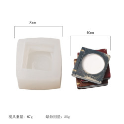 耐杰 DIY文教石膏模具创意烘焙香薰蜡烛三本书硅胶模具
