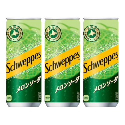 可口可乐 日本进口北海道限定可乐250ml*3罐哈密瓜味碳酸汽水