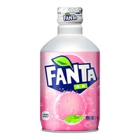 可口可乐（Coca-Cola）碳酸饮料铝罐子弹头果味饮料聚餐芬达白桃味300ml*3瓶 芬达白桃300mL*3罐