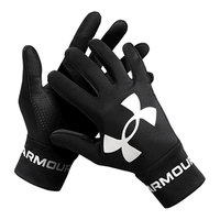 安德玛 保暖手套冬季手套防寒触屏飞盘手套跑步骑行足球训练运动