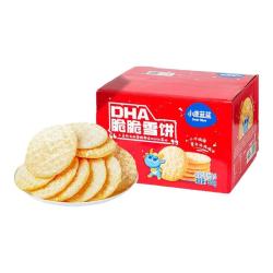 小鹿蓝蓝 雪饼仙贝磨牙米饼宝宝饼干休闲儿童零食送婴儿辅食谱