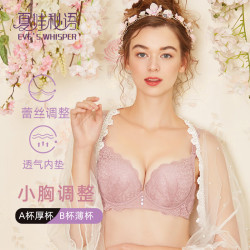 夏娃秘语 内衣 小胸显大聚拢防下垂文胸上托性感蕾丝侧收文胸罩（任选2件）