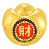 周生生 文化祝福发财元宝足金招财串珠不含手链绳92669C