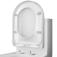 莱尔诗丹 马桶盖通用U型加厚坐便器盖子配件老式快拆马桶圈坐厕座便盖U08