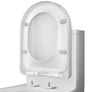 莱尔诗丹 马桶盖通用U型加厚坐便器盖子配件老式快拆马桶圈坐厕座便盖U08