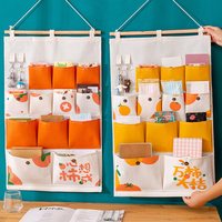 布艺加厚收纳挂袋墙挂式门后墙上壁挂宿舍床头杂物置物袋