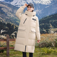 艾格 ETAM 韩版女士中长款加厚羽绒服 86973