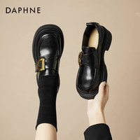 DAPHNE/达芙妮 复古魔术贴 女士乐福鞋 35