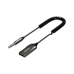 绿联 5.3版 车载蓝牙接收器 USB蓝牙适配器 3.5MM音频线