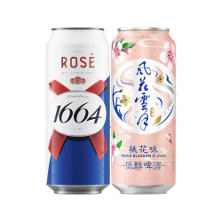 1664凯旋 年货 啤酒套装  桃气组合 整箱装