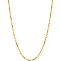 周生生 十字扣圈黄金项链 百搭足金素链锁骨链 95483N计价 45厘米3.4克