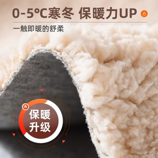 回力儿童加绒仿羊羔绒外套厚中大童加厚秋冬保暖男童女童冬装 【仿羊羔绒卫衣】姜黄(关山)