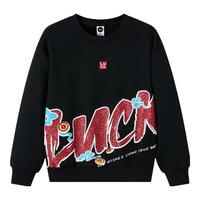 361°灵蛇焕新|童装男童加绒套头卫衣2025年休闲儿童上衣新年年装 经典黑 160 160cm