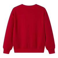 361°童装男童加绒加厚套头卫衣2025年春季休闲时尚儿童上衣新年款 科学红 175cm