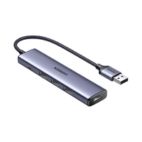 绿联 usb扩展器集分线器插头多口typec延长hub3.0外接转接u盘带供电转换笔记本电脑平板台式usp拓展坞