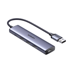 绿联 usb扩展器集分线器插头多口typec延长hub3.0外接转接u盘带供电转换