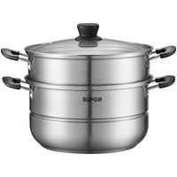 SUPOR 苏泊尔 EZ26BS11 蒸锅(26cm、2层、不锈钢、不锈钢色)