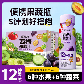 罗伯克轻上西梅黑咖美式咖啡含膳食纤维0脂肪运动即饮瓶装咖啡饮料 轻上轻燃西梅果蔬汁180ml*2箱/共24瓶 轻上沙棘百香果刺梨汁235ml*10瓶