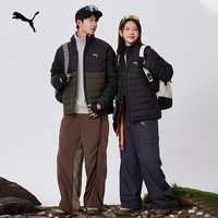 PUMA 防风拒水700蓬90绒羽绒服男女款冬季鸭绒外套 693462 黑色-01 M (175/96A)