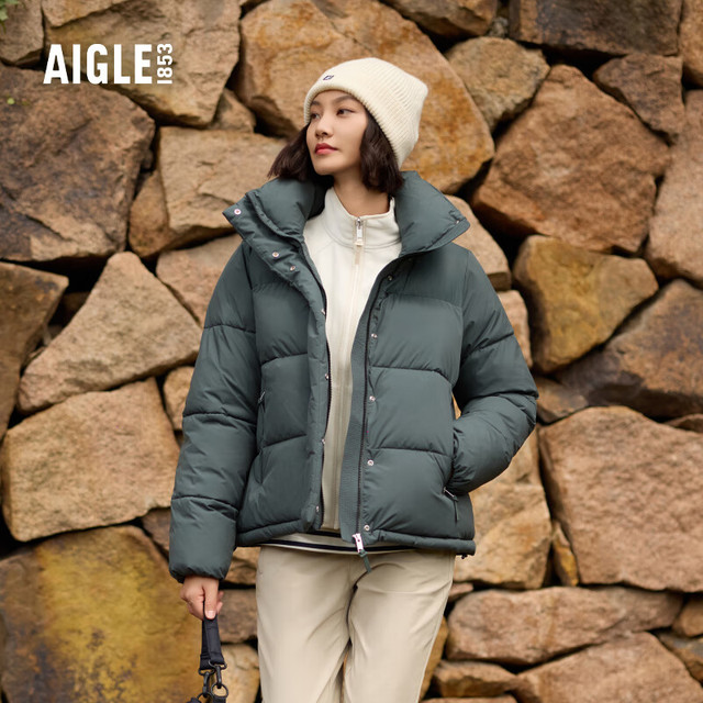 AIGLE WR防泼水SORONA柔软舒适保暖棉服外套女士 都市灰 BB666 S (36) (160/84A)