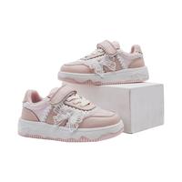TEENMIX 天美意 童鞋女童鞋子秋季宝宝板鞋防滑儿童运动鞋大童潮 粉色 26码