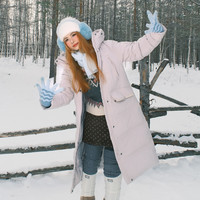 雪中飞 长款羽绒服