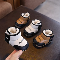 小猪佩奇 冬季0-1岁新生婴幼儿男女宝宝棉鞋加绒加厚保暖软底不掉学步前鞋6