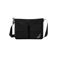 诺帝卡Cityboy斜挎包风格大容量通勤休闲多口袋男女通用单肩包 黑色