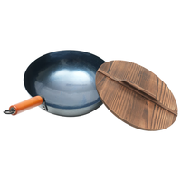 章丘铁锅 舌尖上的中国手工锻打物理不粘锅熟铁炒锅无涂层铁锅