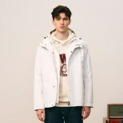 TEENIE WEENIE 羽绒服男冬季可拆卸连帽短款三防羽绒服