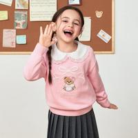 Paw in Paw 卡通小熊童装25年秋季女童圆领毛衣甜美舒适软糯