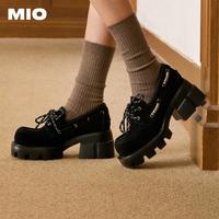 米奥（鞋） 古着西部 款复古学院增高厚底牛津女单鞋
