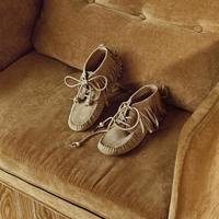 natursun 平衡与共 软底软面百搭流苏短靴女靴