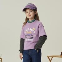 限尺码：Paw in Paw 男女童圆领经典拼接舒适卫衣假两件