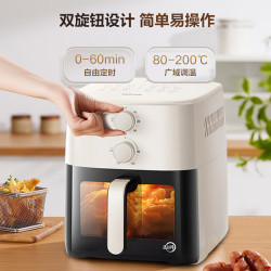 苏泊尔 空气炸锅6升大容量加热免翻面电炸锅家用蒸汽嫩炸全自动炸锅空气炸锅一体机 KJ60Y613