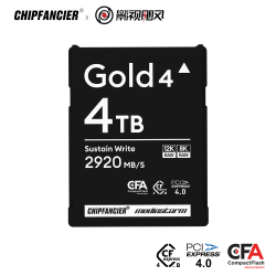 CHIPFANCIER 4TB大容量 CFEXPRESS Type B存储卡+USB4读卡器  4TB