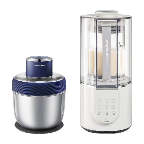  Morphy Richards/摩飞 十重降噪 柔音破壁机+料理机  白色 1.5L