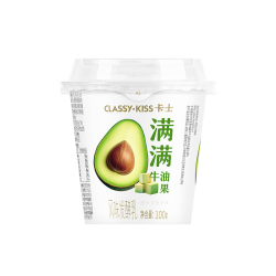 卡士 满满牛油果风味发酵乳100g*6杯 低温酸奶 风味发酵乳